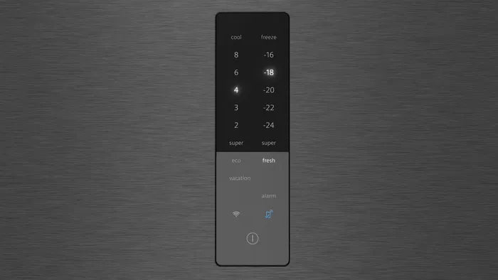 iQ500 Køle-/fryseskab 203 x 60 cm Sort stål med antifingerprint, Total noFrost - KG39NAXCF