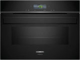 Kompakt ovn med mikro 45l m/disp - Siemens iQ700 - CM924G1B1S - 60x45 cm sort
