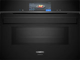 Kompakt Ovn m/mikro 45l m/disp - Siemens iQ700 - CM978GNB1 - 60x45 cm sort