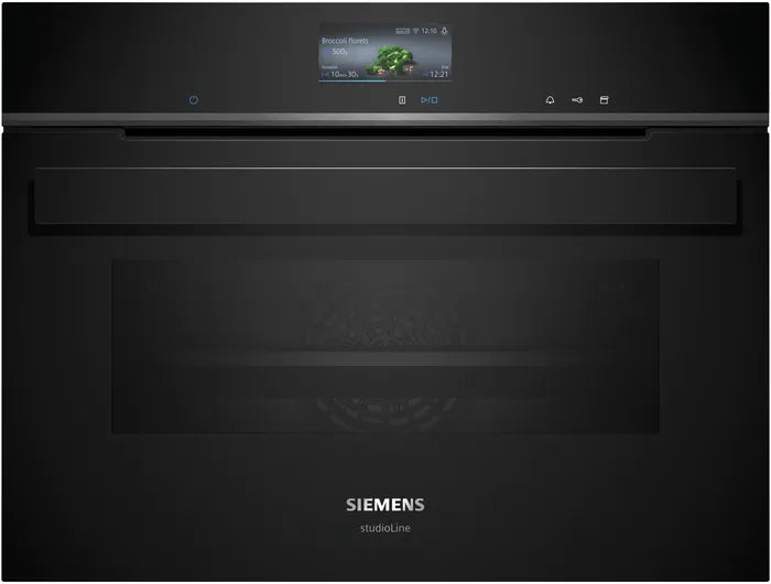 Kompakt dampovn 47l m/disp sort - Siemens iQ700 - CS936GCB1 60x45 cm sort