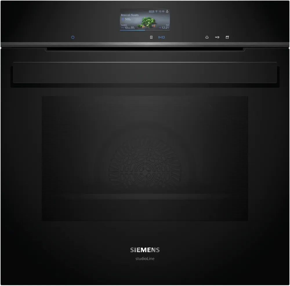 Indbygningsovn med damp 71l EcoClean m/disp A+ - Siemens iQ700 - HS936GCB1 - 60x60 cm