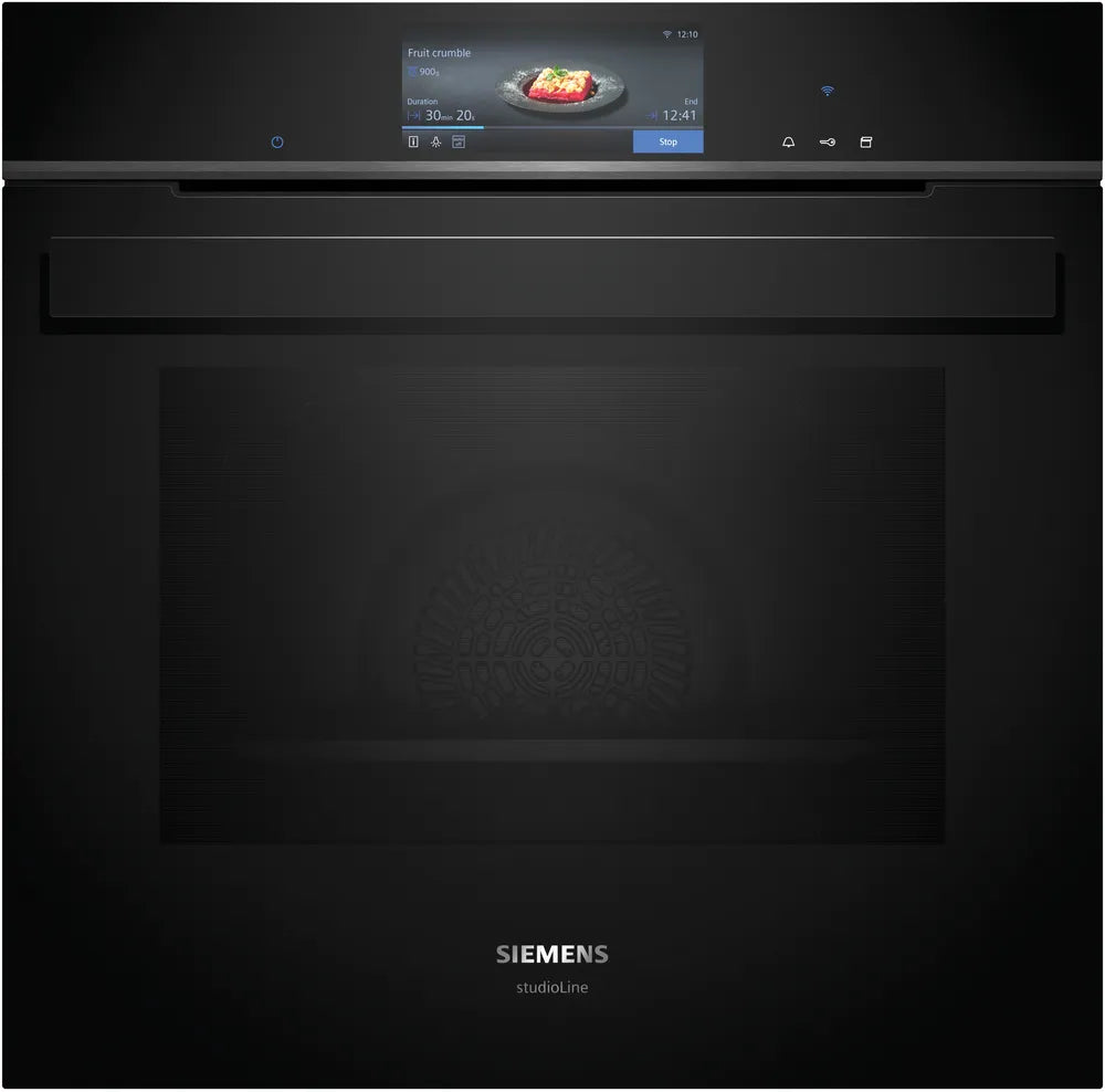 Dampovn til indbygning 60 x 60 cm i Sort - Siemens iQ700 - HS958GCB1