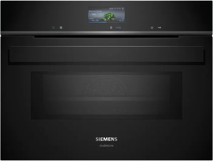 Kompakt ovn m/mikro 45l m/disp - Siemens iQ700 - CM936GCB1 - 60x45 cm sort
