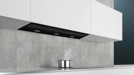 Integreret boksemhætte 90 cm Klart glas med sort tryk - Siemens iQ500 - LJ97BAM60