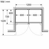 Siemens iQ300 Køle-/fryseskab 203 x 60 cm Rustfrit stål - KG39NVICV