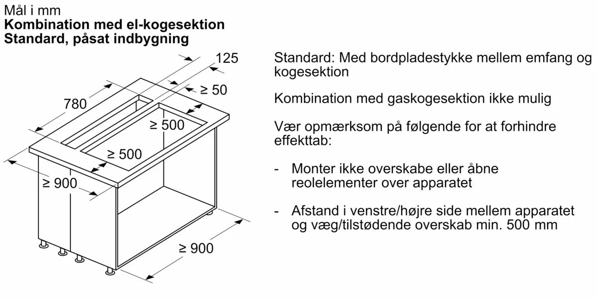 Bordemfang 80 cm Klart glas - Siemens iQ700 - LD88WMM66