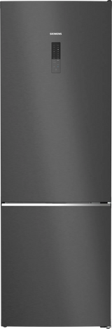 iQ500 Køle-/fryseskab 203 x 70 cm Sort stål med antifingerprint, Total noFrost - KG49NAXCF