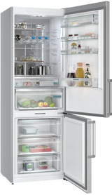 iQ500 Køle-/fryseskab 203 x 70 cm Fingeraftrykafvisende børstet stål , Total noFrost - KG49NAICT