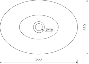 Ravenna vask i Hvid mat