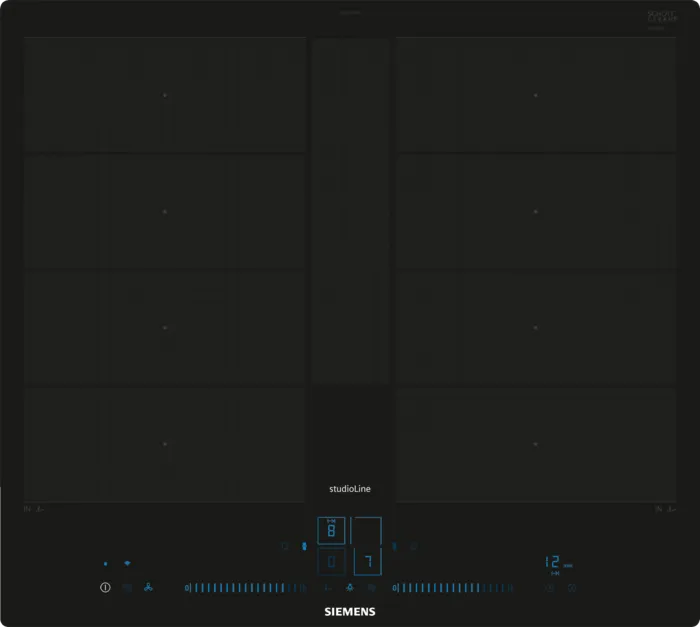 Induktionskogeplade 60 cm Sort, planmontering - CookConnect - Siemens iQ700 - EX607NYV6E
