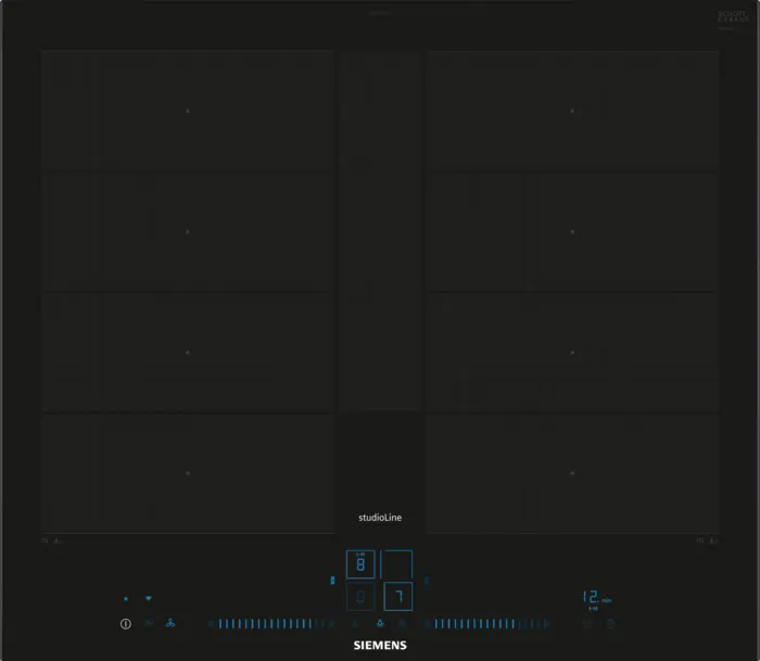 Induktionskogeplade 60 cm Sort - ComfortDesign - Siemens iQ700 - EX677NYV6E
