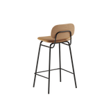 Frame Bar Stool - With backrest and Terra Safari leather - 68 cm.