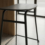Frame Bar Stool - Black Stained Oak - 73 cm.