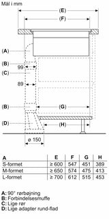 Kogeplade 80cm. Plano Induk m/indb Emfang HC - Siemens iQ700 - EX800NX68E