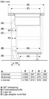 Induktionskogeplade med indbygget emfang 80 cm planmontering - Siemens iQ700 - EX807NX68E