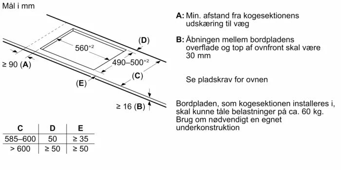 Induktionskogeplade 70 cm Sort - CombiZone - Siemens iQ500 - ED777HQC1E