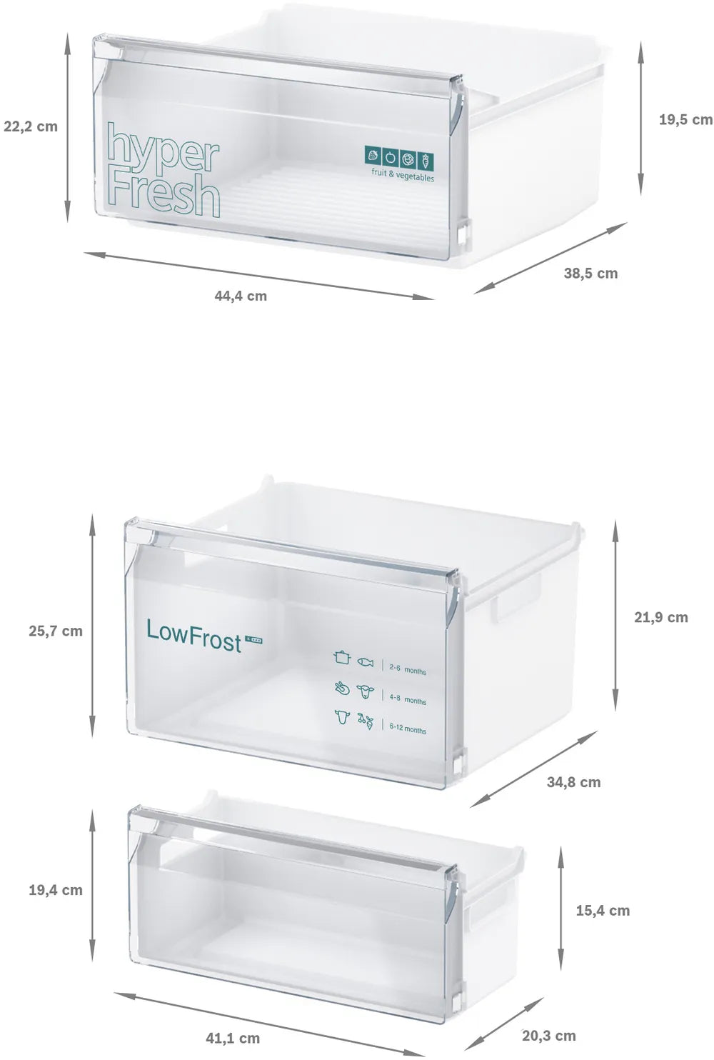 Integrerbart køle-/fryseskab 177.2 x 54.1 cm glidende hængsel - Siemens iQ300 - KI87VVSE0