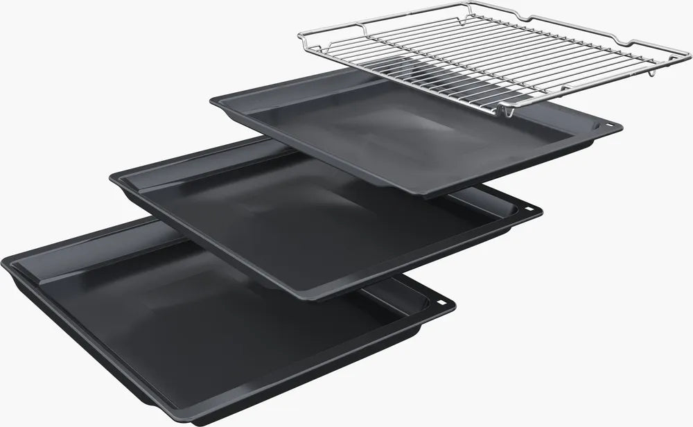 iQ100 Indbygningsovn 60 x 60 cm Rustfrit stål - HB510ABR0S