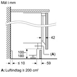 Indbygningskøleskab med fryser 82 x 60 cm fladhængsel med dæmpet lukning (soft close) - Siemens iQ500 - KU22LADD0