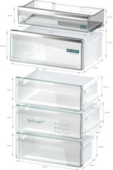 Siemens iQ700 Køle-/fryseskab 203 x 70 cm Matsort, Total noFrost - KG49NSBBF