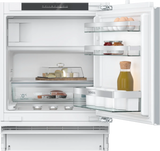 Indbygningskøleskab med fryser 82 x 60 cm fladhængsel med dæmpet lukning (soft close) - Siemens iQ500 - KU22LADD0