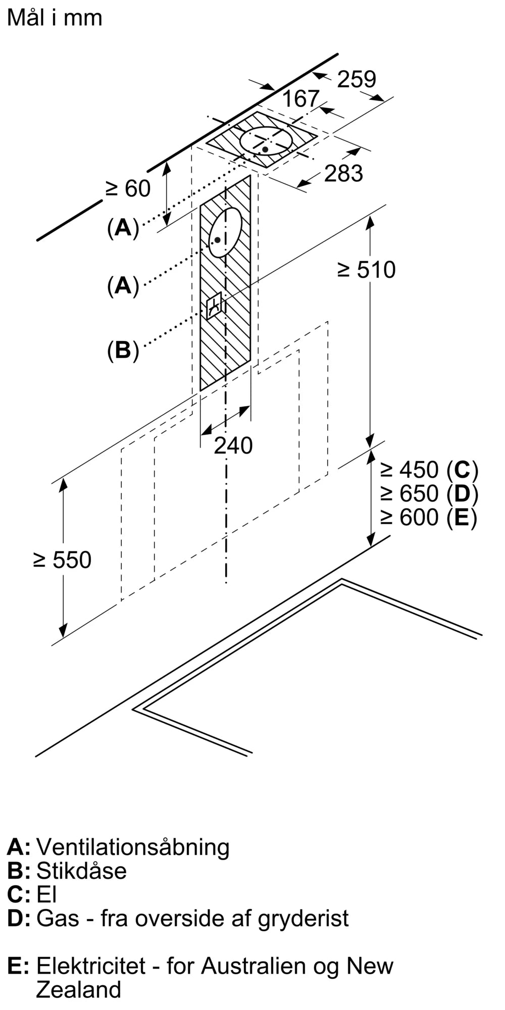 Væghængt emhætte 80 cm Klart glas med sort tryk - Siemens iQ500 - LC81KAN65