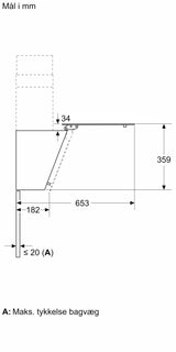 Væghængt emhætte - 60 cm - Klart glas med sort tryk - Siemens iQ100 - LC65KDK6K