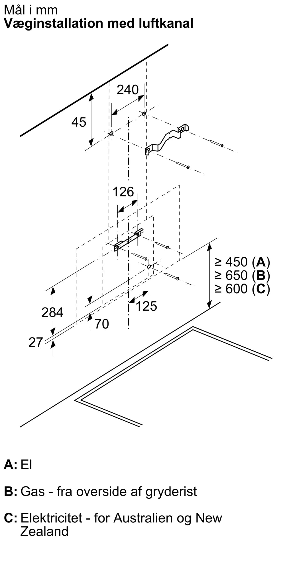 Væghængt emhætte 60 cm Klart glas med sort tryk - Siemens iQ300 - LC67KFN65