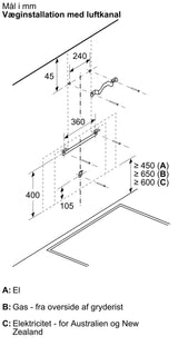 Væghængt emhætte 80 cm Klart glas med sort tryk - Siemens iQ500 - LC81KAN65