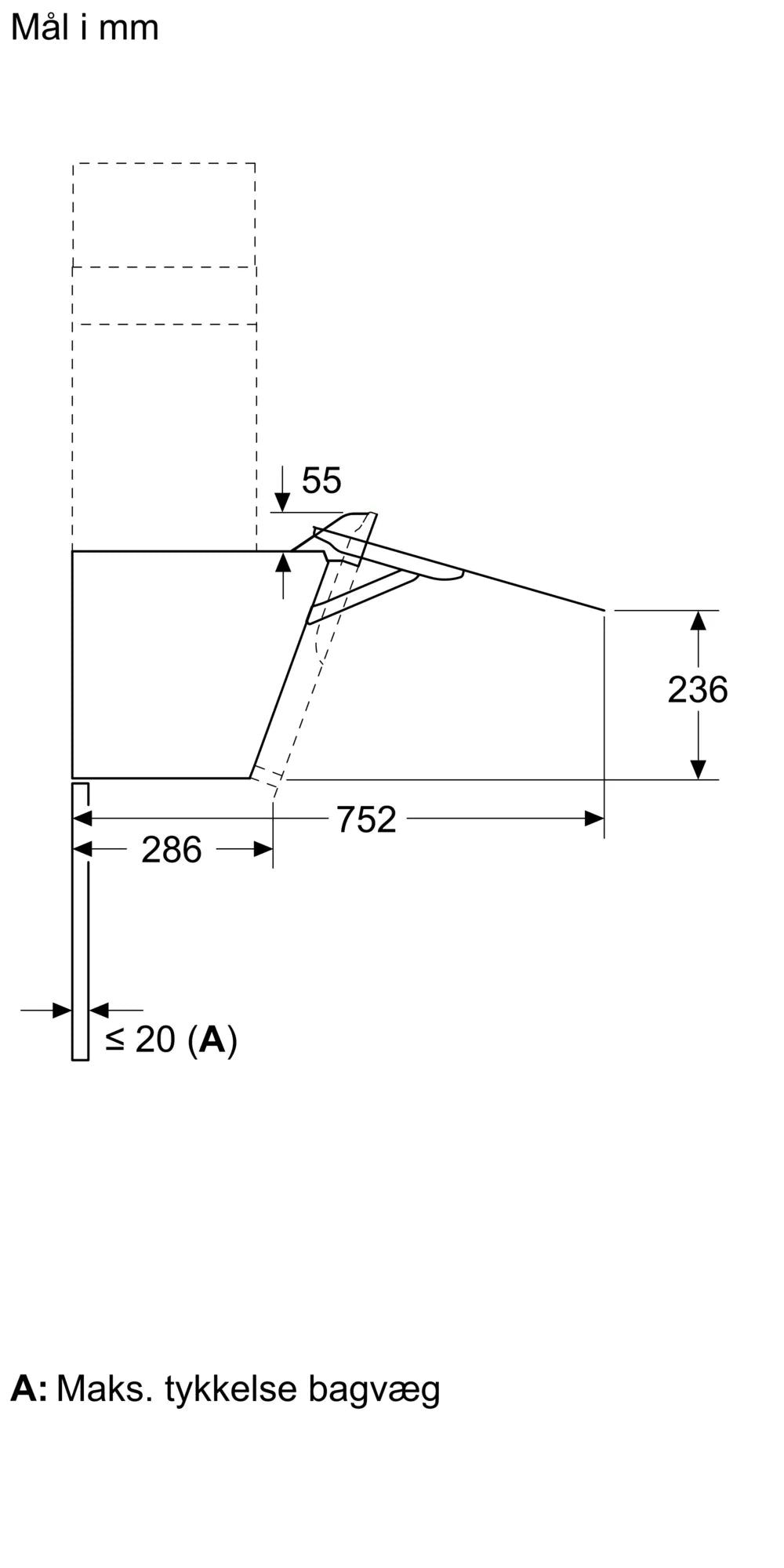 Væghængt emhætte 80 cm Klart glas med sort tryk - Siemens iQ300 - LC87KFN65