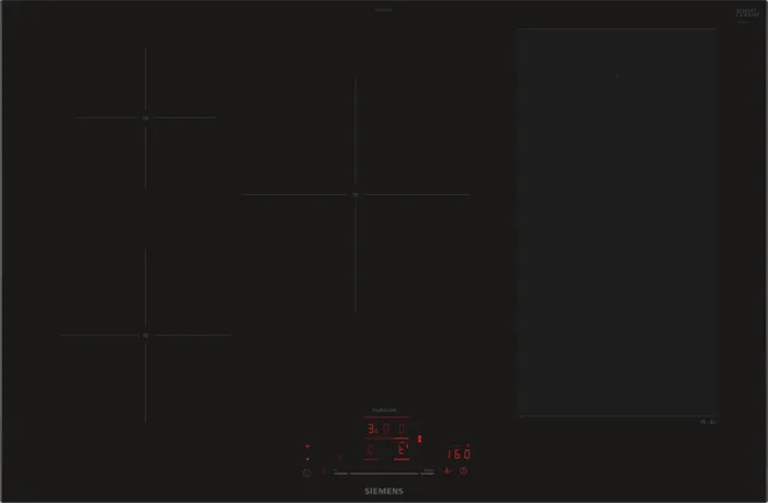 Induktionskogeplade 80 cm Sort - FlexZone - Siemens iQ700 - EX877HVC1E