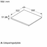 iQ100 Induktionskogeplade 60 cm overflademontering uden ramme - EH631HEB1E