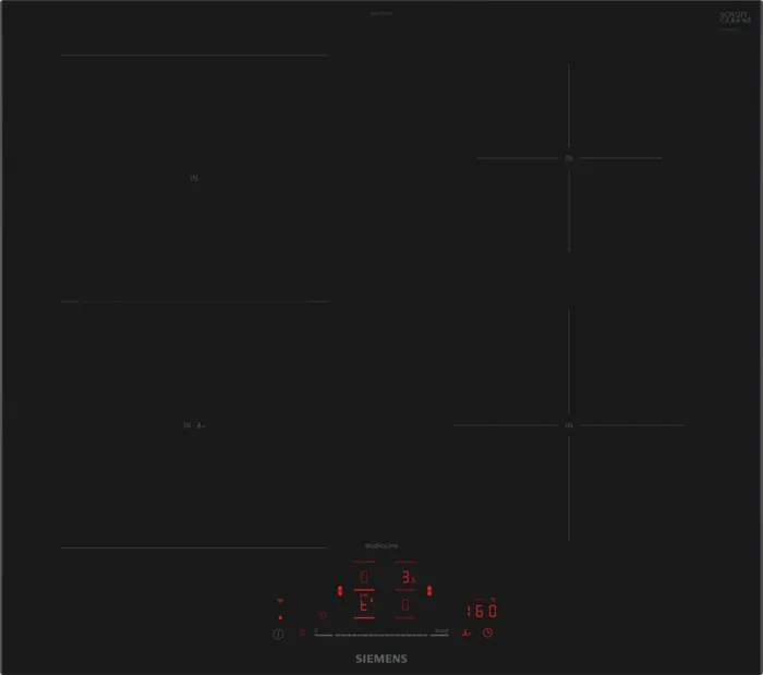 Induktionskogeplade 60 cm Sort - CombiZone - Siemens iQ500 - ED677HSC1E