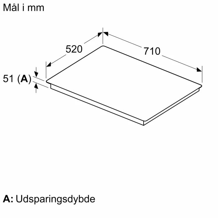 Induktionskogeplade 70 cm Sort - CombiZone - Siemens iQ500 - ED777HQC1E