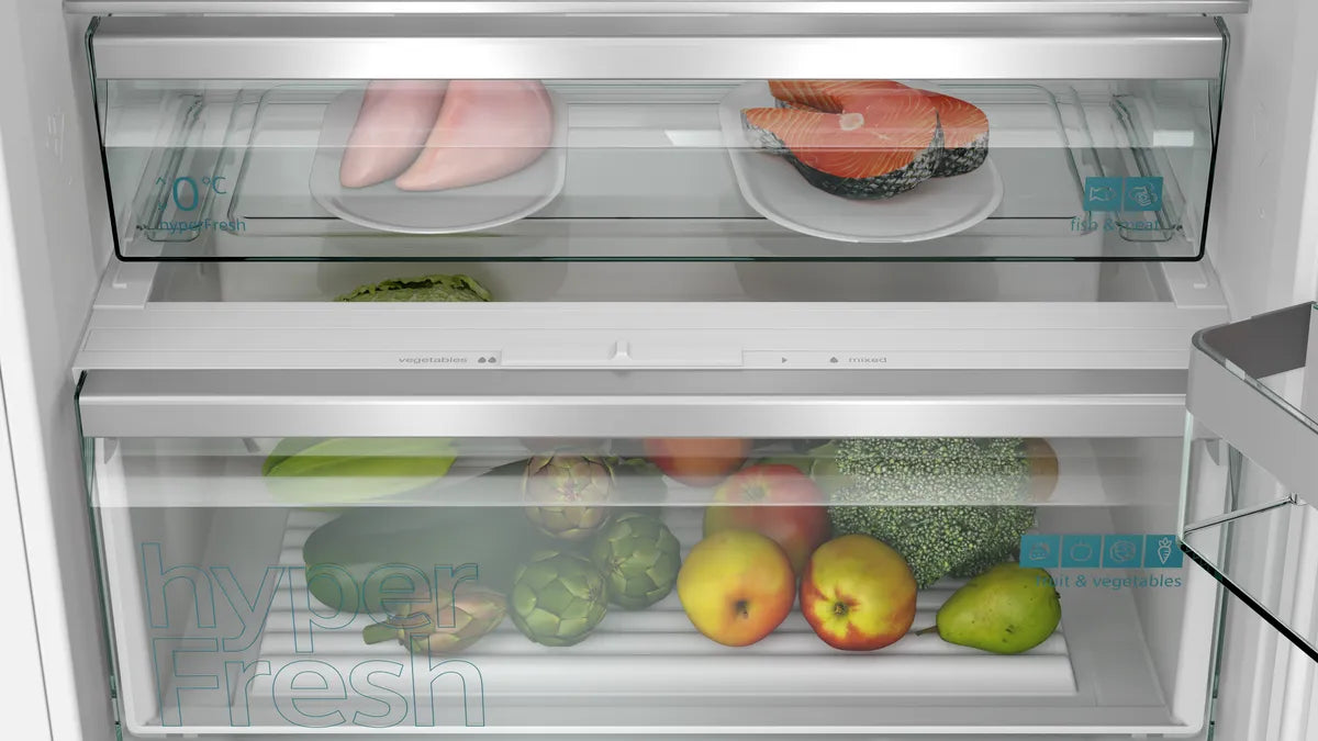 iQ300 Integrerbart køle-/fryseskab 193.5 x 69.1 cm glidende hængsel - KB96NVSE0