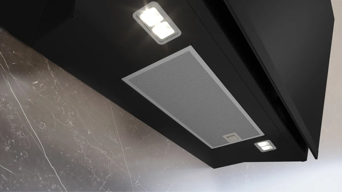 Væghængt emhætte 80 cm Klart glas med sort tryk - Siemens iQ500 - LC81KAN65