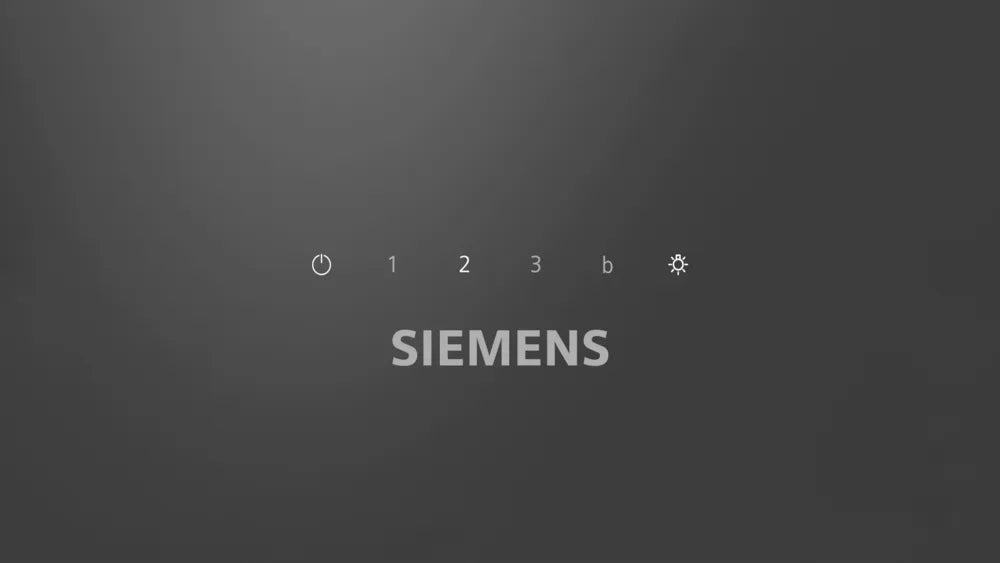 Væghængt emhætte - 60 cm - Klart glas med sort tryk - Siemens iQ100 - LC65KDK6K