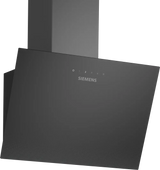 Væghængt emhætte - 60 cm - Klart glas med sort tryk - Siemens iQ100 - LC65KDK6K