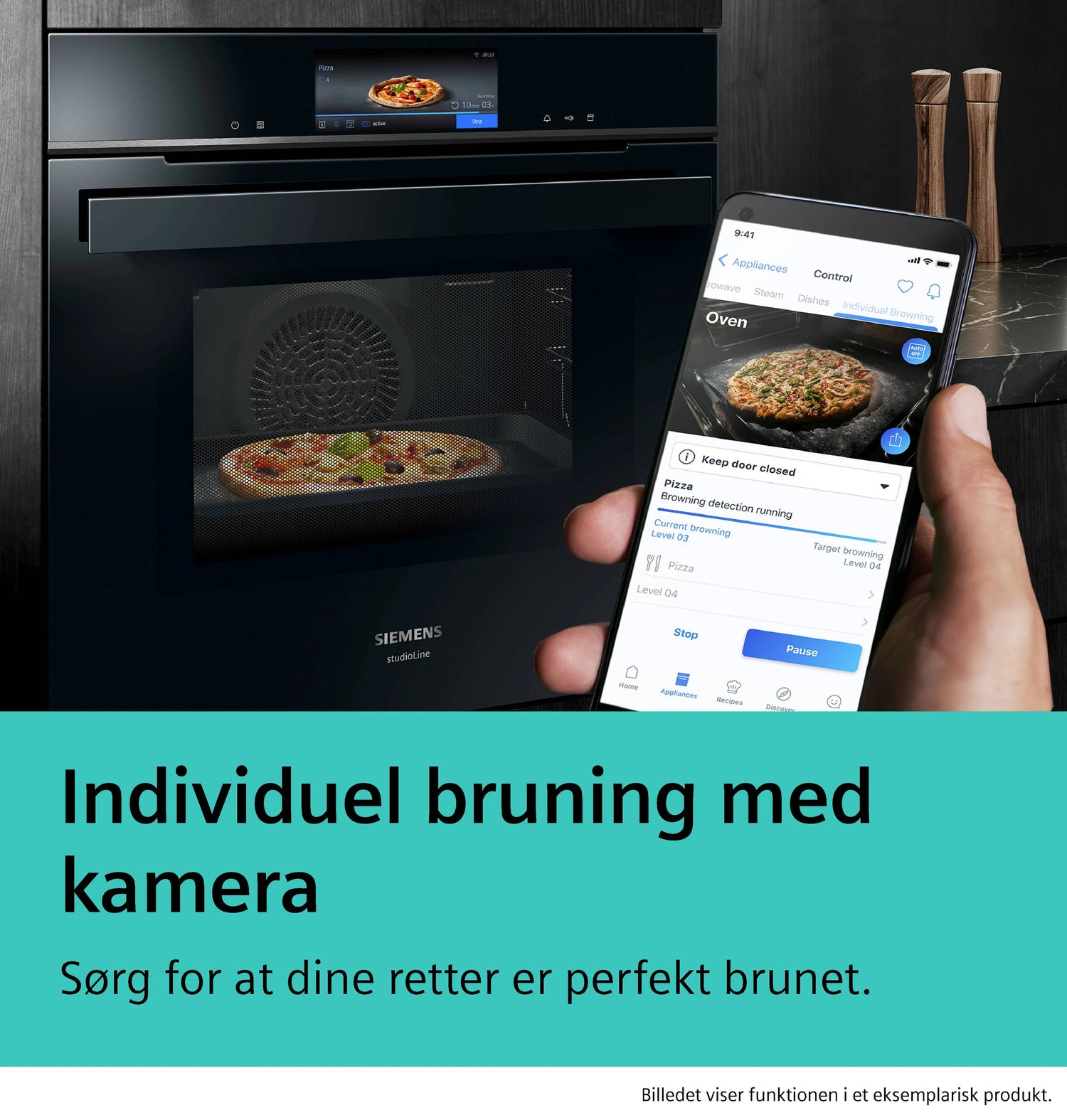 iQ700 Indbygningsovn med mikro og dampskud 60 x 60 cm Matt Edition - HN978GQM1