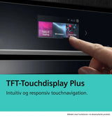 Indbygningsovn med damp 71l EcoClean m/disp A+ - Siemens iQ700 - HS936GCB1 - 60x60 cm