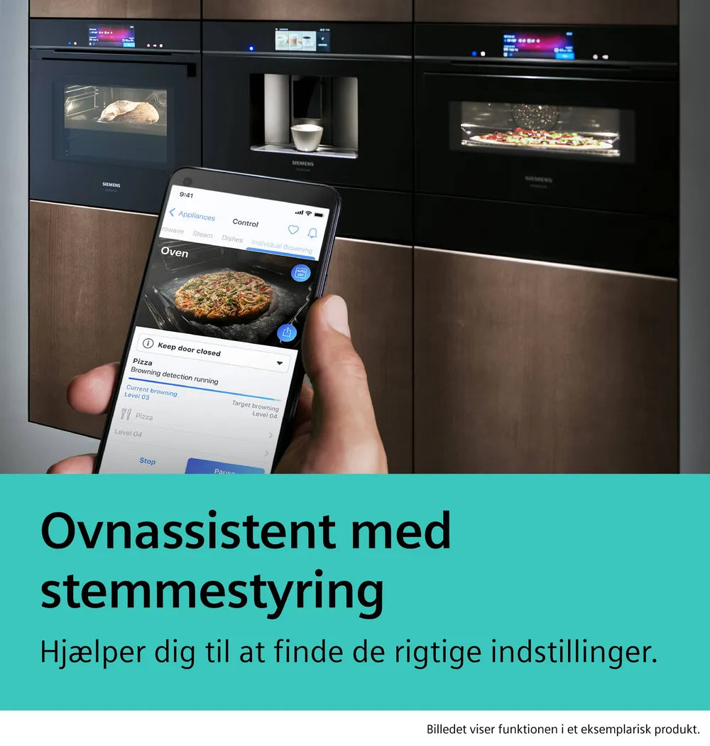Indbygningsovn med damp 71l m/disp A+ sort - Siemens iQ700 - HR976GMB1 - 60x60 sort