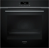 Indbygningsovn med dampfunktion 60 x 60 cm i Sort - IQ300 - Siemens HQ472G0B3