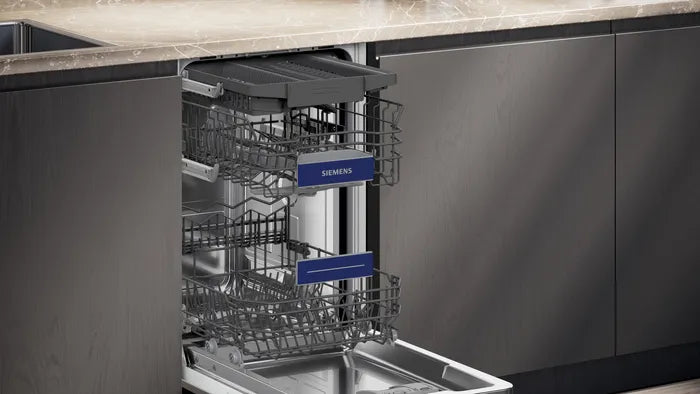 iQ300 Fuldt integrerbar opvaskemaskine 45 cm varioHinge - justerbar låge - SR73EX25ME