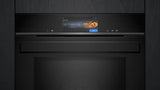 Indbygningsovn med mikro og dampskud 67l - Siemens iQ700 - HN978GQB1 - 60x60 sort