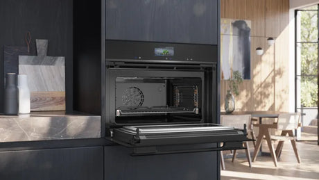 Kompakt ovn m/mikro 45l m/disp - Siemens iQ700 - CM936GCB1 - 60x45 cm sort