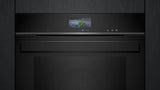 Indbygningsovn med damp 71l m/disp A+ sort - Siemens iQ700 - HR976GMB1 - 60x60 sort