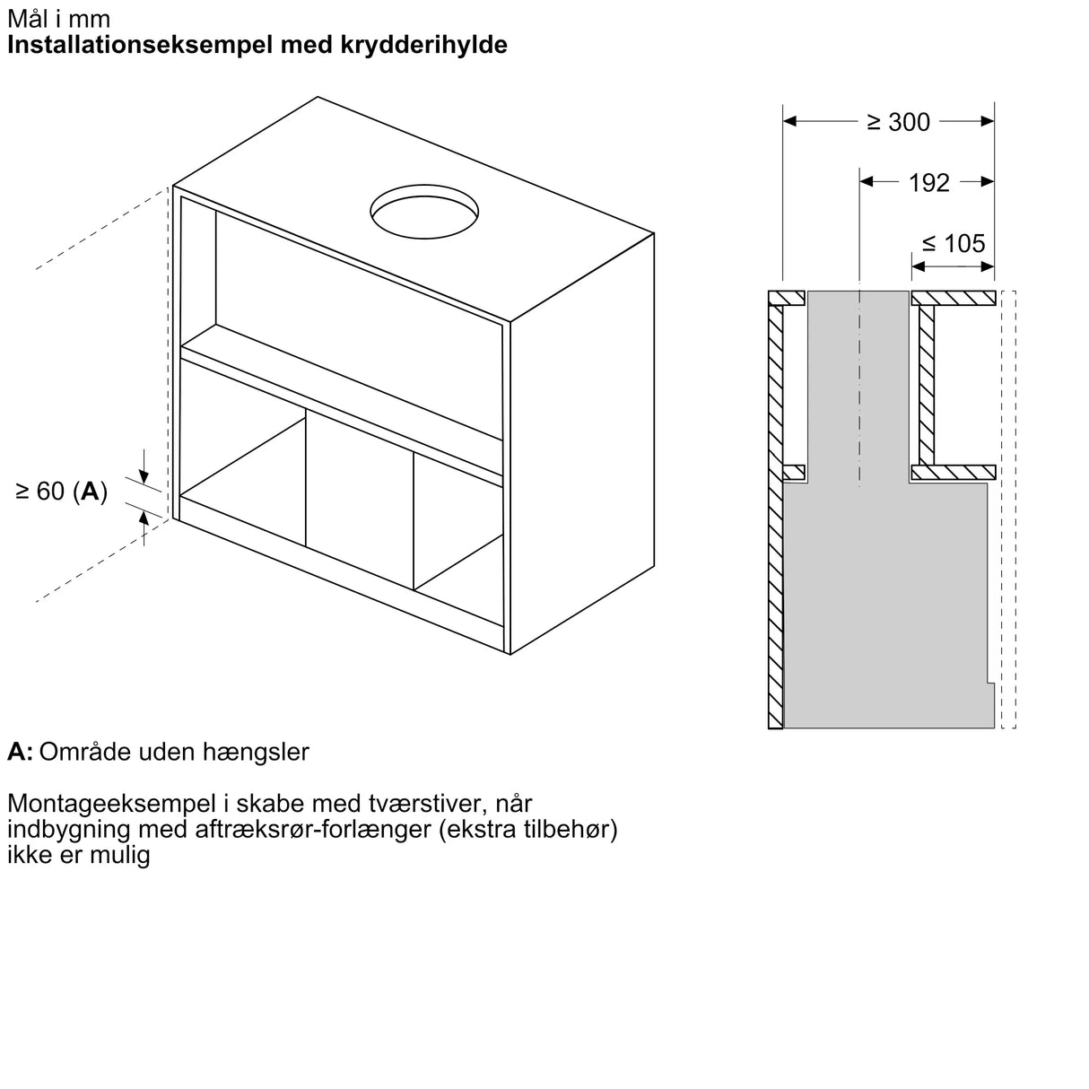 Siemens iQ500 Integreret boksemhætte 60 cm klart glas med sort tryk, Matsort - LJ67BDP60