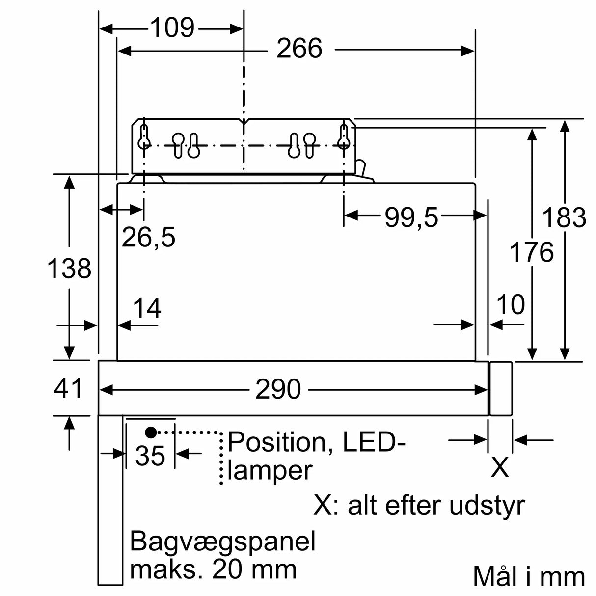 Siemens iQ100 Udtræksemhætte 60 cm Sølvmetallic - LI64MC521