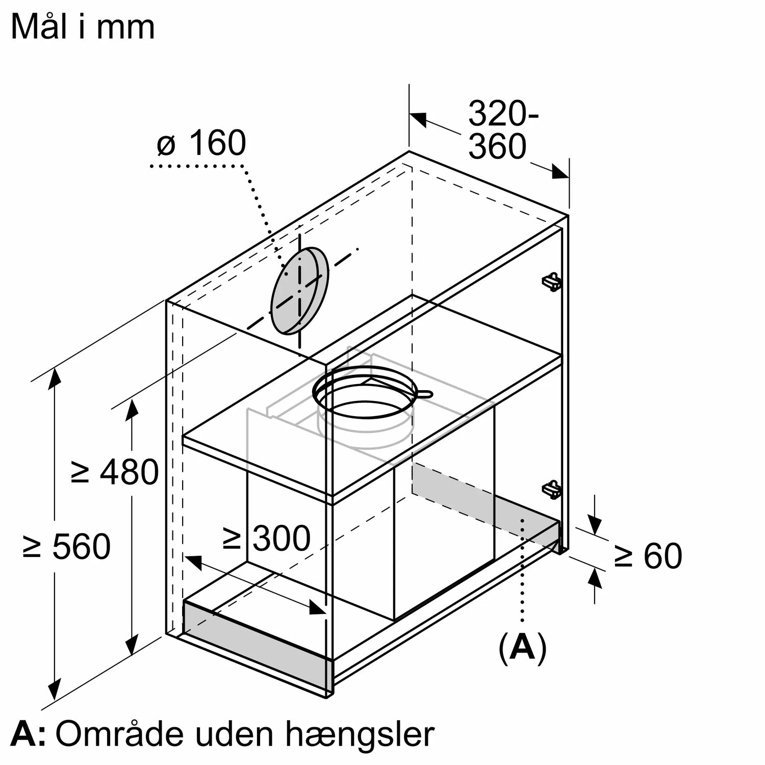 Siemens iQ500 Integreret boksemhætte 80 cm klart glas med sort tryk, Matsort - LJ87BDP60