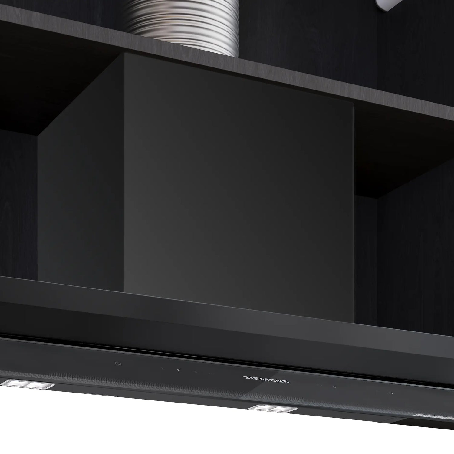 Siemens iQ500 Integreret boksemhætte 80 cm klart glas med sort tryk, Matsort - LJ87BDP60